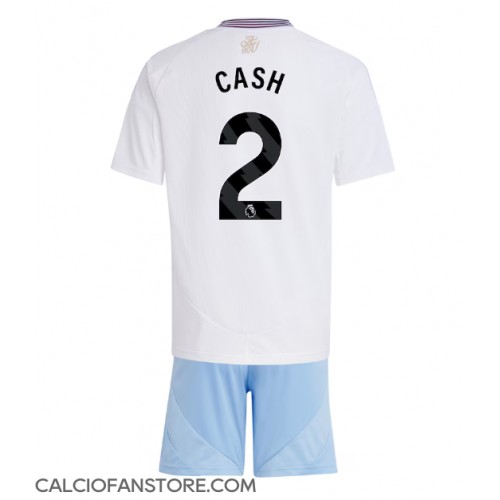 Maglia Calcio Aston Villa Matty Cash #2 Seconda Divisa Bambino 2024-25 Manica Corta (+ pantaloncini)